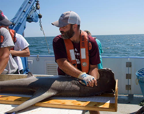 Marcus Drymon w/ shark